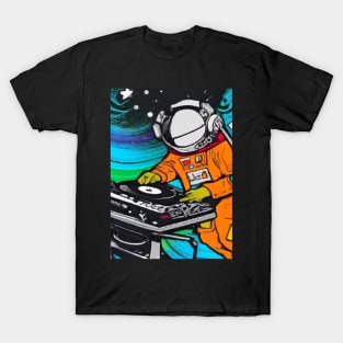 Astronaut DJ In Space T-Shirt